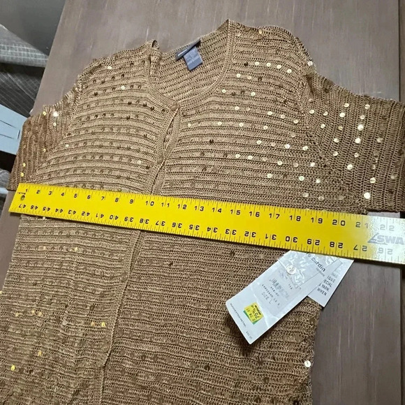 Women’s Pierre Cardin Sequins Cardigan Large - Picture 6 of 7